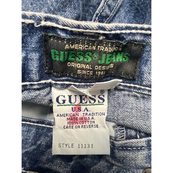 Vintage 90s Guess USA Men’s Relaxed Style Straight Leg Denim Jeans Size 34 x 34 - Picture 4 of 6